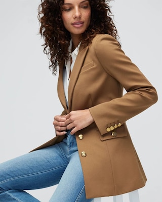 3 button blazer with jeans online